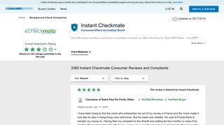 
                            9. Top 169 Reviews about Instant Checkmate - Call Checkmate Com Portal