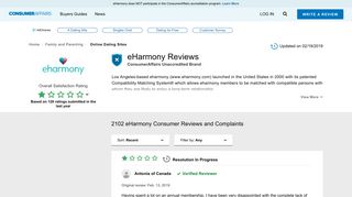
                            8. Top 172 Reviews about eHarmony - ConsumerAffairs.com - Portal Eharmony Australia