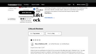 
Top 187 Reviews about LifeLock | Page 38  
