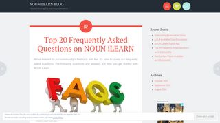 
                            5. Top 20 Frequently Asked Questions on NOUN iLEARN ... - Noun Ilearn Portal