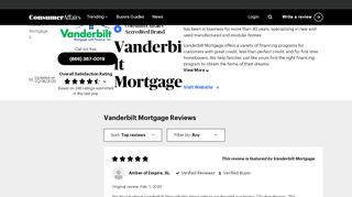 
Top 286 Reviews about Vanderbilt Mortgage  

