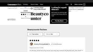
                            7. Top 50 Reviews about Beautycounter - ConsumerAffairs.com - Behind The Counter Beautycounter Portal