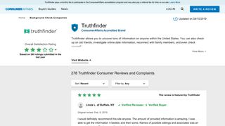 
                            9. Top 716 Reviews about Truthfinder - ConsumerAffairs.com - Sign Up Truthfinder