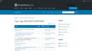 
                            5. Topic Tag: ERR_EMPTY_RESPONSE | WordPress.org - Err_empty_response Wordpress Portal