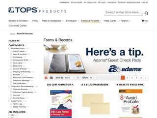 TOPS & Adams Legal Forms and Recordkeeping