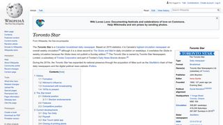 
                            8. Toronto Star - Wikipedia - Toronto Star Circulation Portal
