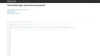 
                            5. Torrentbd login username password - Mixtape Paste - Torrentbd Portal