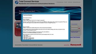 
                            1. Total Connect from Honeywell - Login - AlarmNet - Total Connect 1.0 Portal