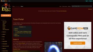 
                            6. Town Portal - Diablo Wiki - Gamepedia - Diablo 3 Town Portal