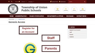 
                            2. Township of Union Public School District - Genesis Access - Parent Portal Union Nj