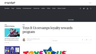 
                            6. Toys R Us revamps loyalty rewards program | Engadget - Toys R Us Vip Club Portal