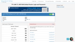 
                            5. TP-LINK TL-WR740N Default Router Login and Password - Tplinklogin Net Tl Wr740n Portal