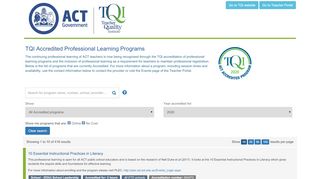
                            4. TQI Accredited programs - Tqi Portal
