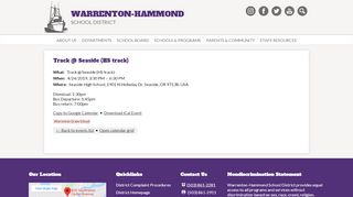 
                            8. Track @ Seaside (HS track) | Warrenton-Hammond School District - Seaside High School Parent Portal