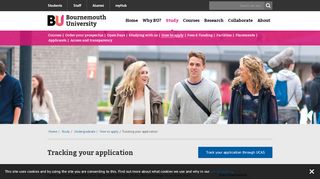 
                            4. Tracking your application | Bournemouth University - Ecu Admissions Portal