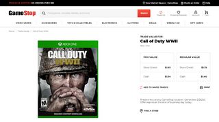 
Trade In Call of Duty WWII | GameStop  
