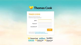
                            1. Trade login - Thomas Cook - Thomas Cook Agent Portal