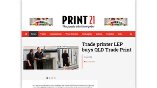 
                            6. Trade printer LEP buys QLD Trade Print - Print21 - Lep Printers Portal