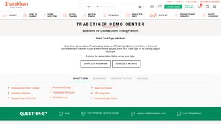 
                            3. Trade Tiger Demo Center - Sharekhan - Sharekhan Trade Tiger Portal Software