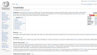 
                            4. TradeIndia - Wikipedia - Trade India Portal