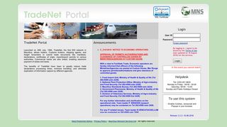 
                            11. TradeNet Portal - Cbris Portal