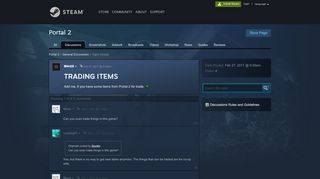 
                            3. TRADING ITEMS :: Portal 2 General Discussions - Steam Community - Portal 2 Trading