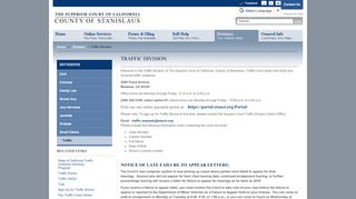 
                            4. Traffic Division | stanislaus court - Stanislaus County Superior Court - Stanislaus County Court Portal