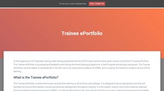 
                            3. Trainee ePortfolio – Pennine NW GP Training - Gp Eportfolio Trainee Portal