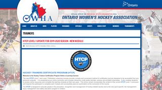 
                            6. TRAINERS | Ontario Women's Hockey Association ... - Hdco Elearning Portal