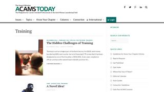 
                            6. Training – ACAMS Today - Acams Online Store Login