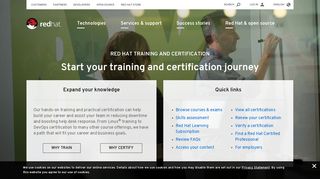 
                            2. Training and Certification - Red Hat - Red Hat Certification Portal