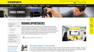 
                            5. Training Opportunities | Cognex - Cognex Partner Portal