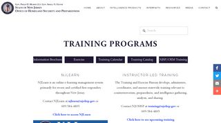 
                            3. Training Programs - New Jersey Office of Homeland Security ...