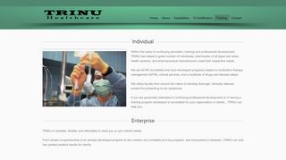 
                            3. Training - TRINU Healthcare - Trinu Iv Training Education Portal