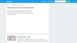 
                            8. Transamerica Life Insurance Agent Login or Sign Up - Tapremier Login