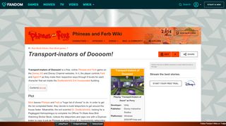 
                            5. Transport-inators of Doooom! | Phineas and Ferb Wiki | FANDOM ... - Phineas And Ferb Portal