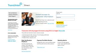 
                            1. TransUnion Direct – Achieve More with the customer ... - Transunion Direct Portal Page