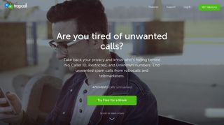 
TrapCall: Unmask Blocked & No Caller ID Calls
