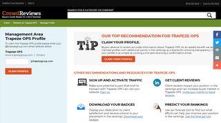 
Trapeze OPS Manage and Login Profile on CrowdReviews.com
