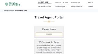 
                            5. Travel Agent Login - Brendan Vacations - Trafalgar Tours Travel Agent Portal