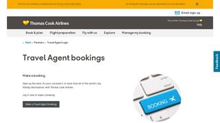 
                            3. Travel Agent Login - Thomas Cook Airlines - Thomas Cook Agent Portal