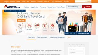 
                            6. Travel Card | International Travel Card | Travel Cards India - ICICI Bank - Icici Bank Cms Self Care Portal