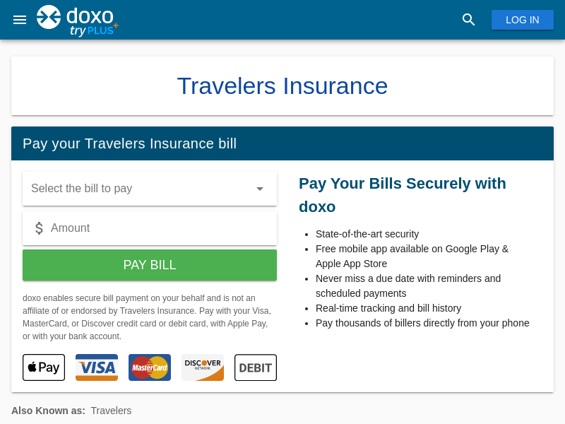 
                            9. Travelers Insurance (Travelers) | Pay Your Bill Online ...