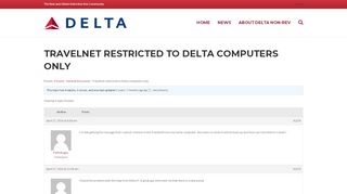 
                            4. Travelnet restricted to Delta computers only – Delta Non-Rev - Delta Sharepoint Portal