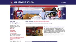 
Tri-Cities Drivers Ed. Courses | 911DrivingSchool.com  
