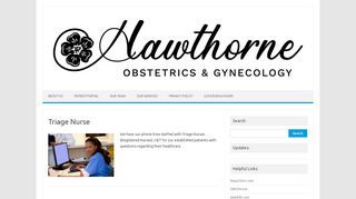 Triage Nurse – Hawthorne OB/GYN Associates - Hawthorne Ob Gyn Patient Portal