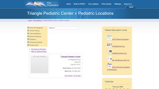 
                            2. Triangle Pediatric Center Pediatric Locations | Key Medical Home - Triangle Pediatrics Portal