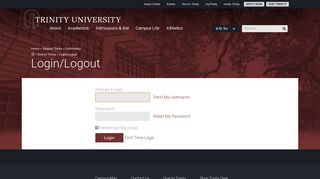
                            6. Trinity University - Login - iModules - Trinity Email Portal