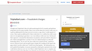 
                            7. TripleAlert.com - Fraudulent charges, Review 264863 ... - Triplealert Com Portal