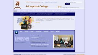 
                            3. Triumphant College Namibia -Welcome - Triumphant Student Portal